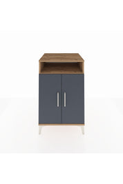 Kronos Komodin 3 Raflı 2 Kapaklı 60x59x96 Çam-Antrasit