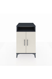 Kronos Komodin 3 Raflı 2 Kapaklı 60x59x96 Antrasit-Aytaşı