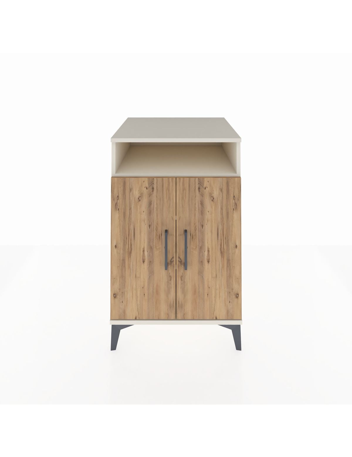 Kronos Komodin 3 Raflı 2 Kapaklı 60x59x96 Aytaşı-Çam