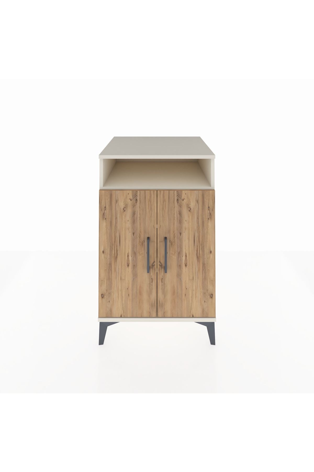 Kronos Komodin 3 Raflı 2 Kapaklı 60x59x96 Aytaşı-Çam