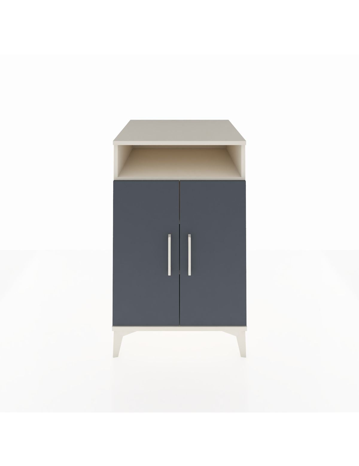 Kronos Komodin 3 Raflı 2 Kapaklı 60x59x96 Aytaşı-Antrasit