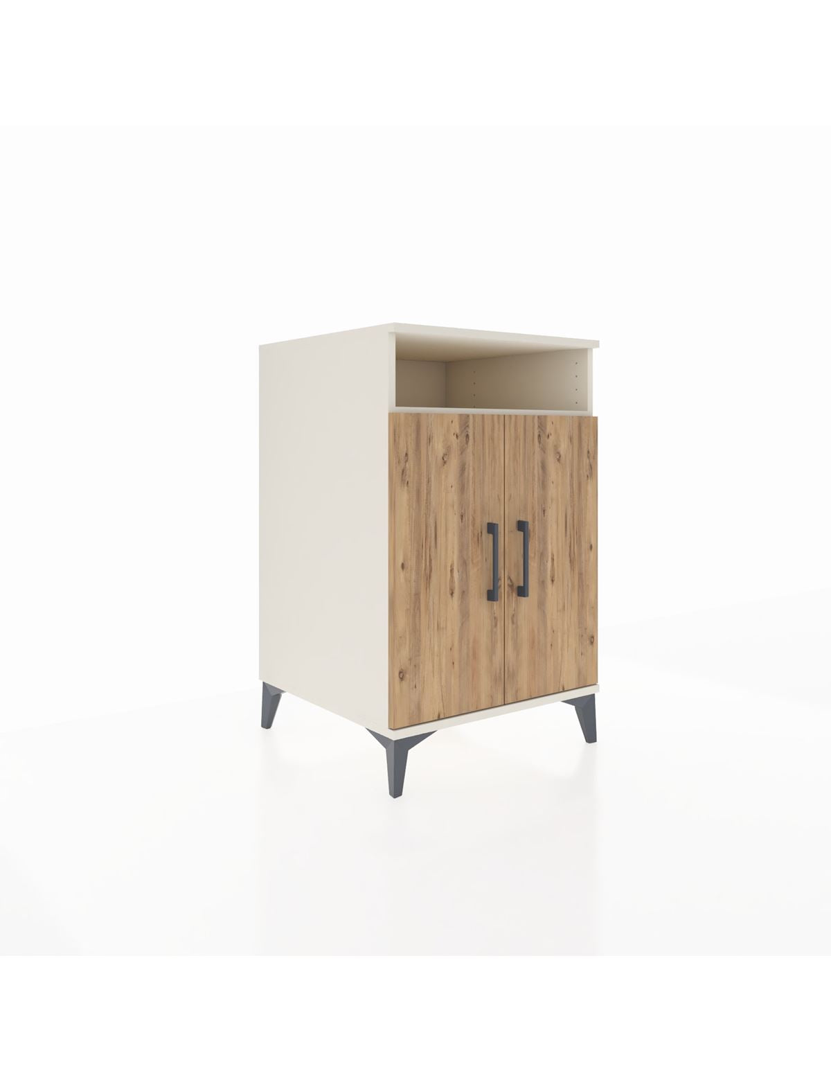 Kronos Komodin 3 Raflı 2 Kapaklı 60x59x96 Aytaşı-Çam