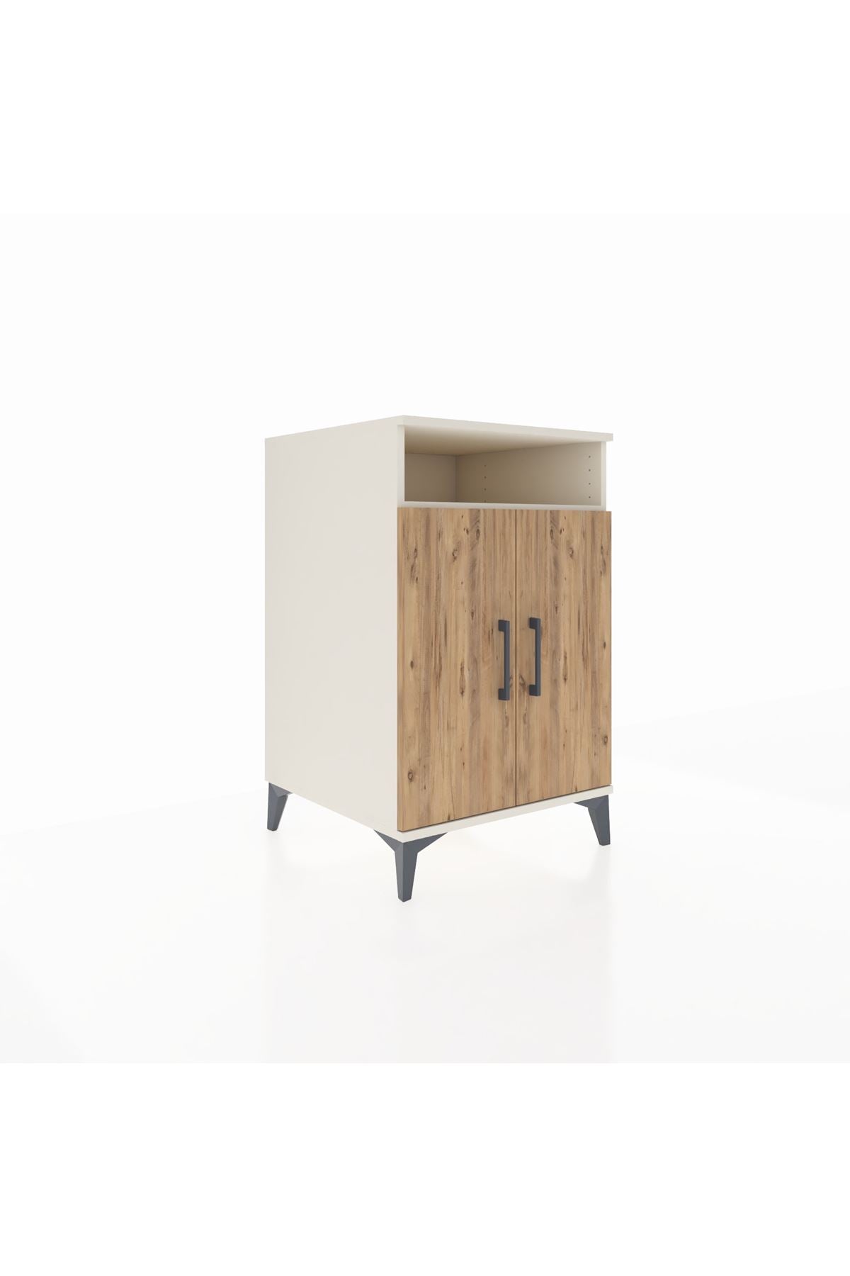 Kronos Komodin 3 Raflı 2 Kapaklı 60x59x96 Aytaşı-Çam