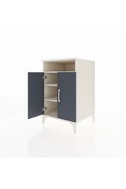 Kronos Komodin 3 Raflı 2 Kapaklı 60x59x96 Aytaşı-Antrasit