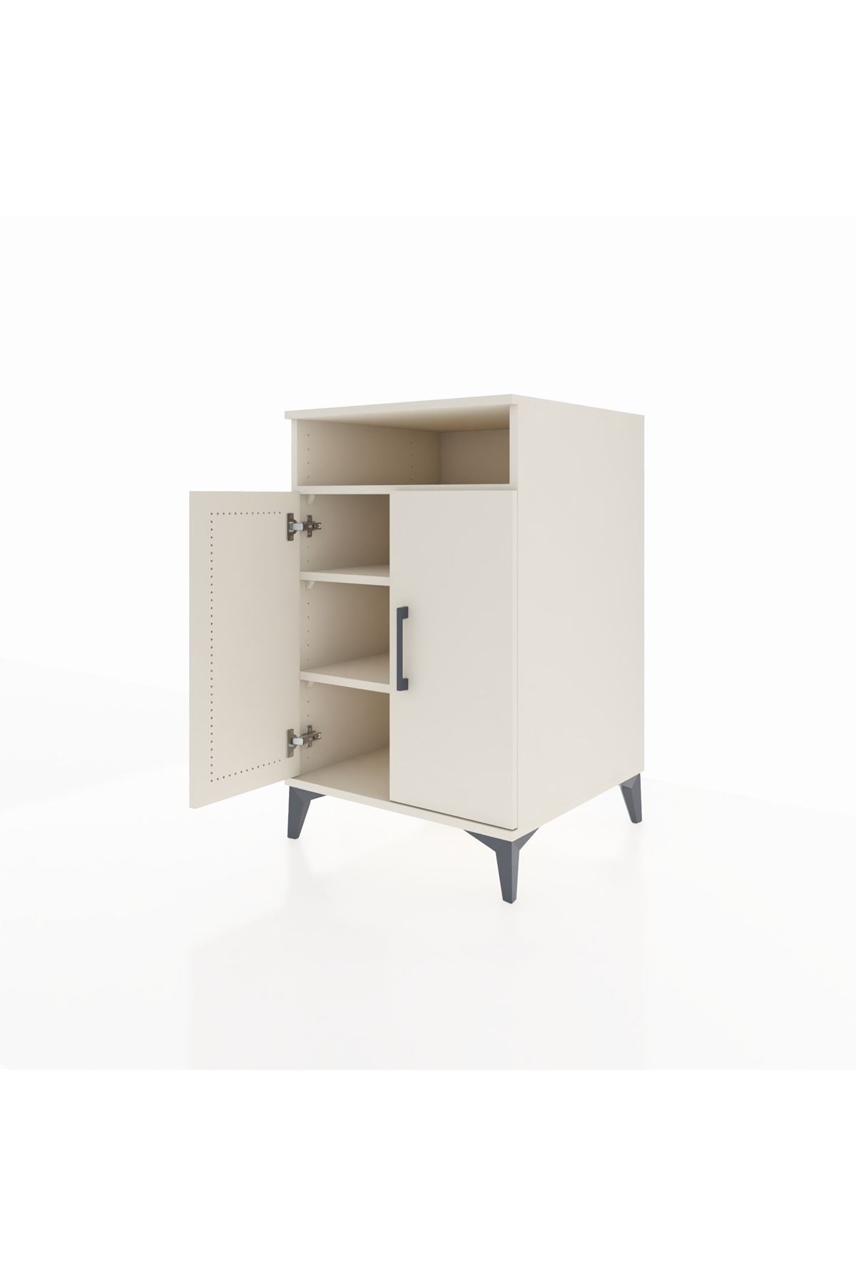 Kronos Komodin 3 Raflı 2 Kapaklı 60x59x96 Aytaşı-Aytaşı