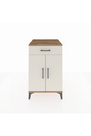 Kronos Komodin 2 Raflı Tek Çekmeceli 2 Kapaklı 60x59x96 Çam-Aytaşı
