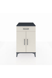 Kronos Komodin 2 Raflı Tek Çekmeceli 2 Kapaklı 60x59x96 Antrasit-Aytaşı