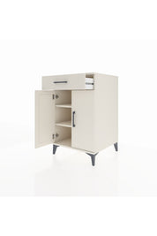 Kronos Komodin 2 Raflı Tek Çekmeceli 2 Kapaklı 60x59x96 Aytaşı-Aytaşı