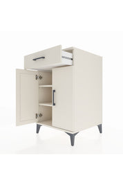 Kronos Komodin 2 Raflı Tek Çekmeceli 2 Kapaklı 60x59x96 Aytaşı-Aytaşı