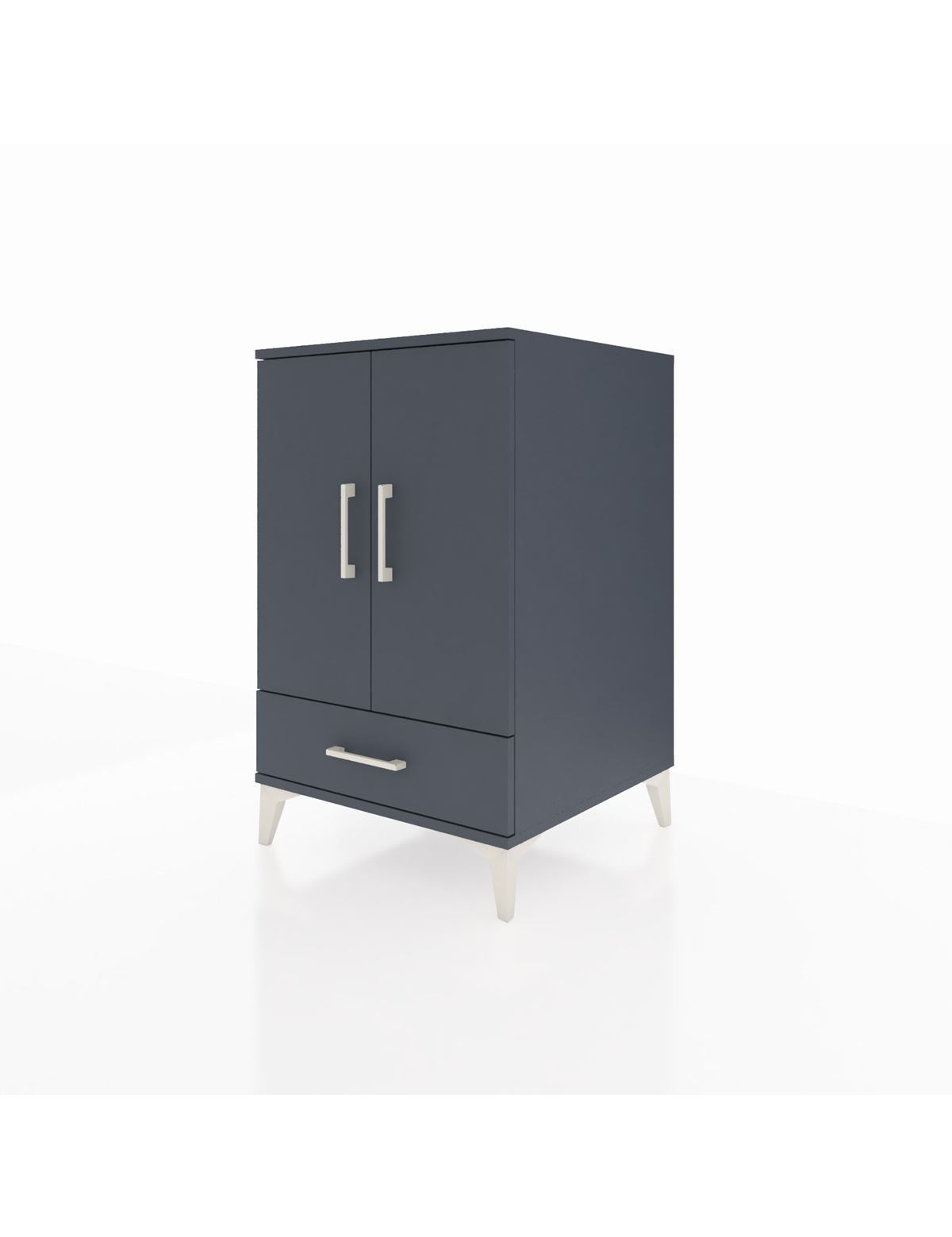 Kronos Komodin 3 Raflı Tek Çekmeceli 2 Kapaklı 60x59x96 - S80M041V5C