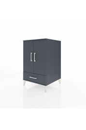 Kronos Komodin 3 Raflı Tek Çekmeceli 2 Kapaklı 60x59x96 Antrasit-Antrasit