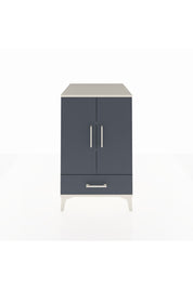 Kronos Komodin 3 Raflı Tek Çekmeceli 2 Kapaklı 60x59x96 Aytaşı-Antrasit