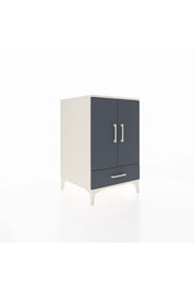 Kronos Komodin 3 Raflı Tek Çekmeceli 2 Kapaklı 60x59x96 Aytaşı-Antrasit