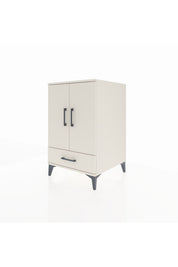 Kronos Komodin 3 Raflı Tek Çekmeceli 2 Kapaklı 60x59x96 Aytaşı-Aytaşı