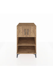 Kronos Komodin 2 Raflı 2 Kapaklı 60x59x96 Çam-Çam