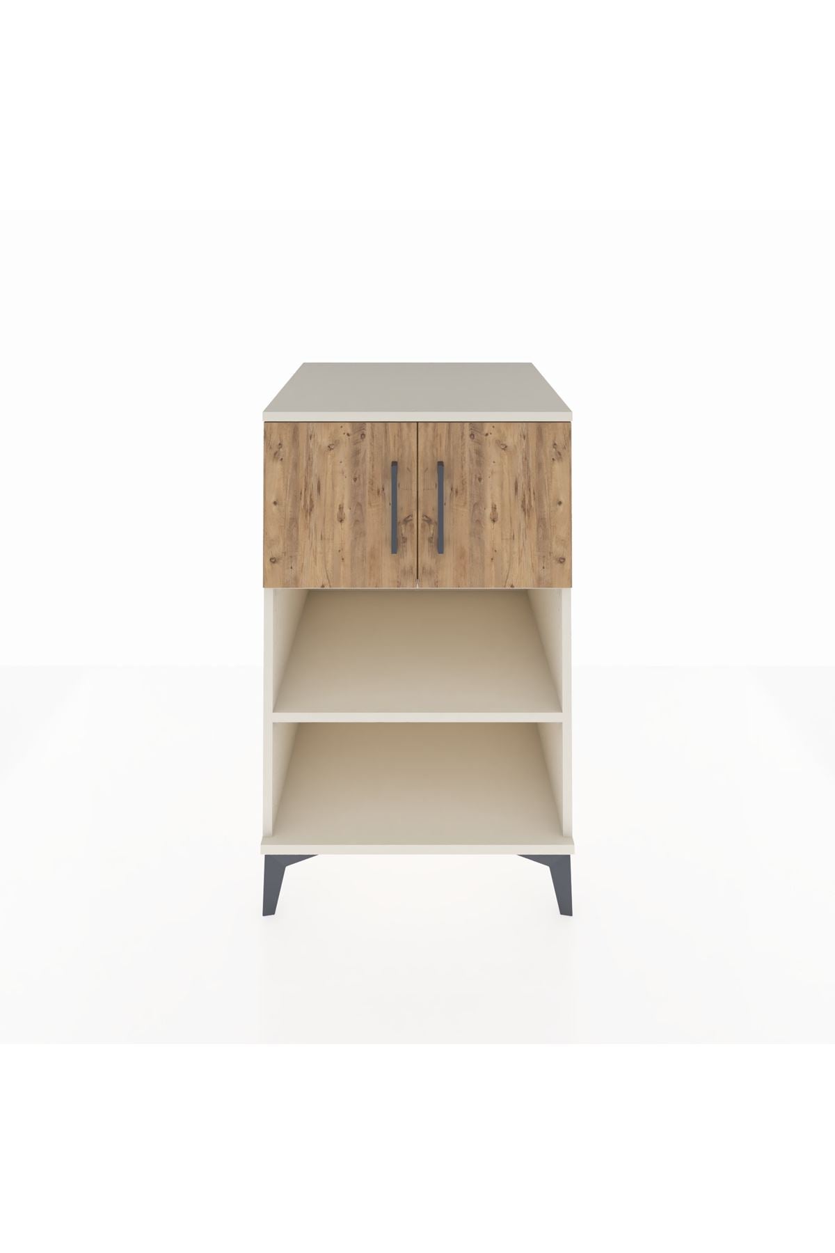 Kronos Komodin 2 Raflı 2 Kapaklı 60x59x96 Aytaşı-Çam