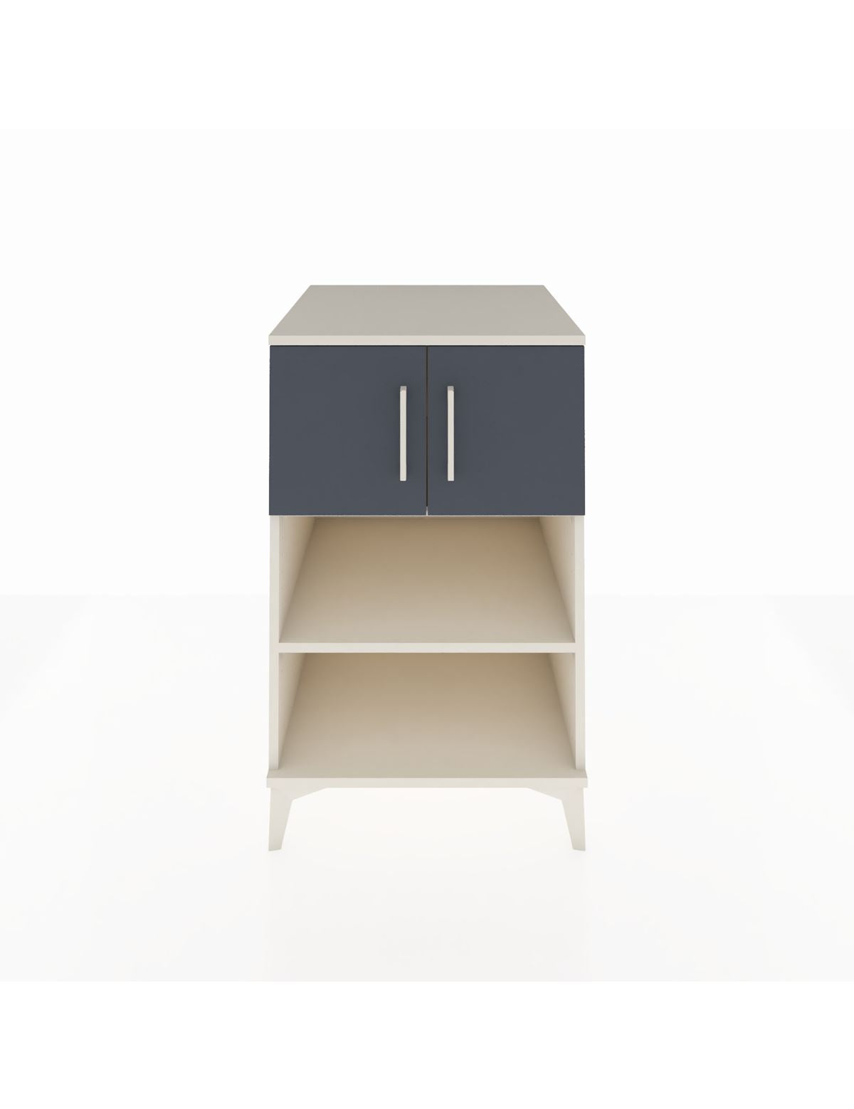 Kronos Komodin 2 Raflı 2 Kapaklı 60x59x96 Aytaşı-Antrasit