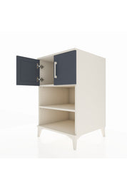 Kronos Komodin 2 Raflı 2 Kapaklı 60x59x96 Aytaşı-Antrasit