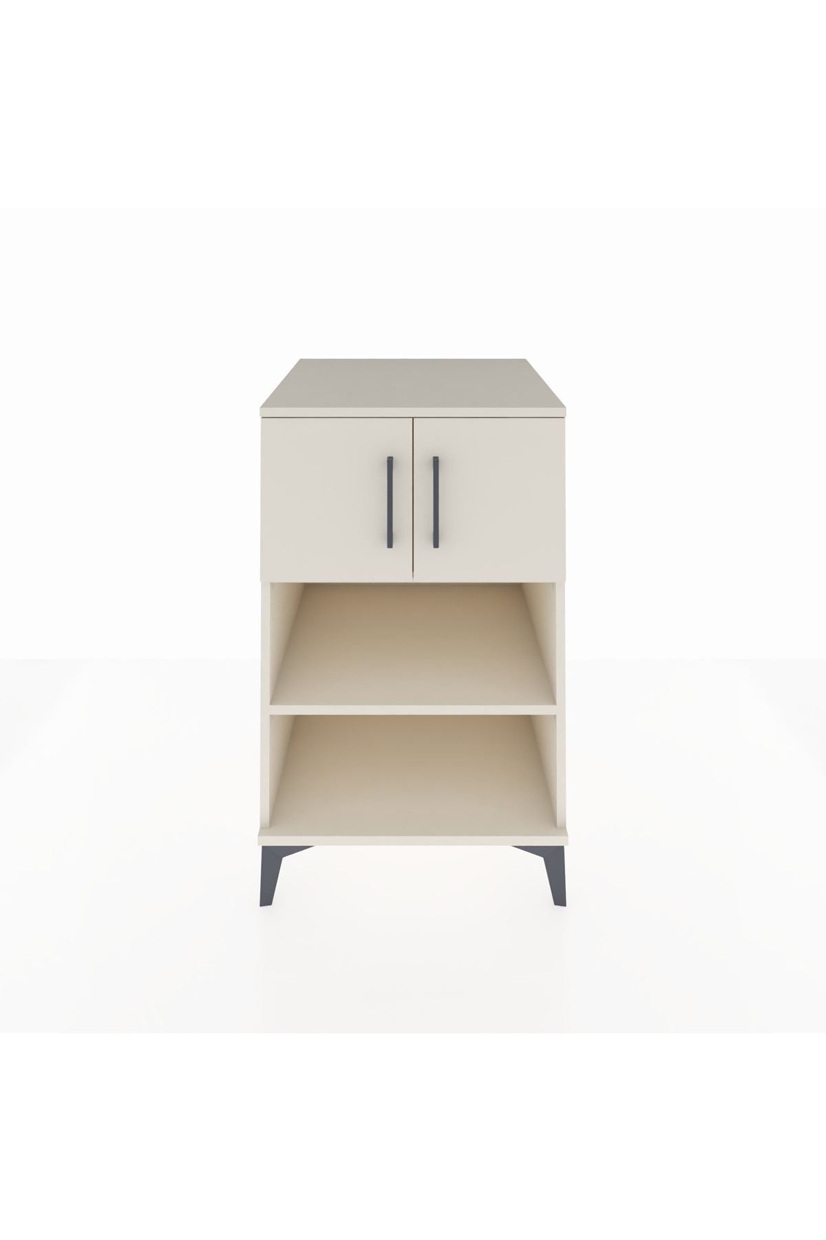 Kronos Komodin 2 Raflı 2 Kapaklı 60x59x96 Aytaşı-Aytaşı