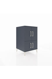 Kronos Komodin 2 Raflı 4 Kapaklı 60x59x96 Antrasit-Antrasit