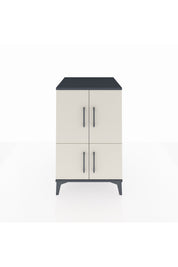 Kronos Komodin 2 Raflı 4 Kapaklı 60x59x96 Antrasit-Aytaşı