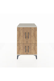 Kronos Komodin 2 Raflı 4 Kapaklı 60x59x96 Aytaşı-Çam