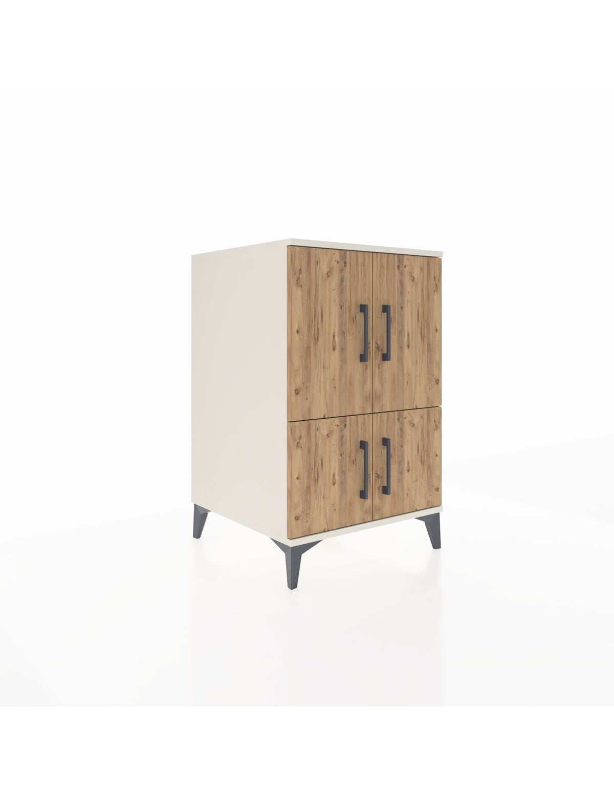 Kronos Komodin 2 Raflı 4 Kapaklı 60x59x96 Aytaşı-Çam