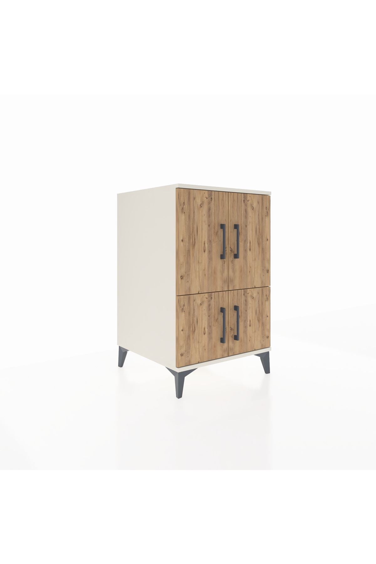 Kronos Komodin 2 Raflı 4 Kapaklı 60x59x96 Aytaşı-Çam