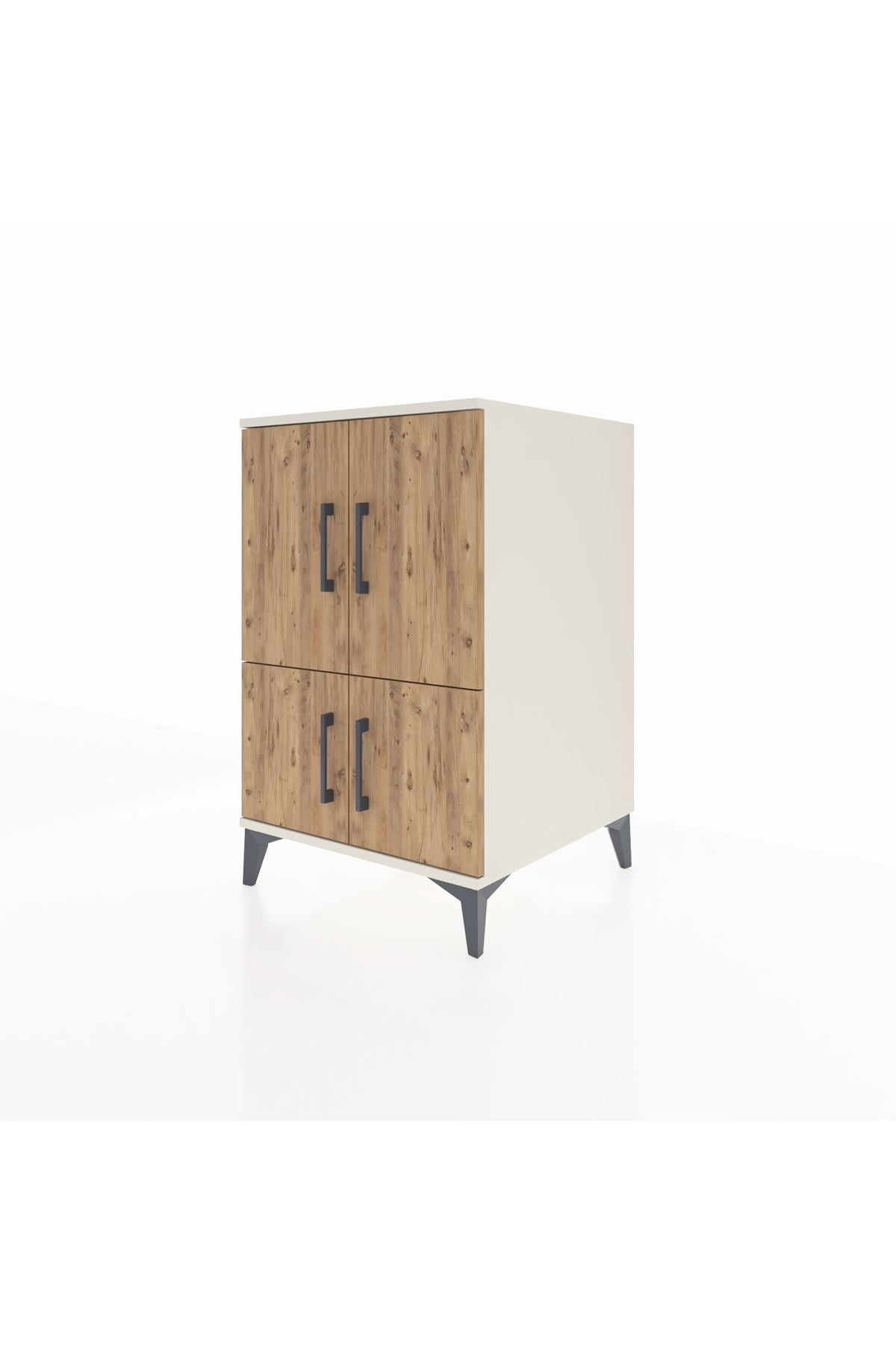 Kronos Komodin 2 Raflı 4 Kapaklı 60x59x96 Aytaşı-Çam