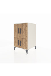 Kronos Komodin 2 Raflı 4 Kapaklı 60x59x96 Aytaşı-Çam