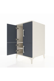 Kronos Komodin 2 Raflı 4 Kapaklı 60x59x96 Aytaşı-Antrasit