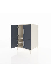 Kronos Komodin 2 Raflı 4 Kapaklı 60x59x96 Aytaşı-Antrasit