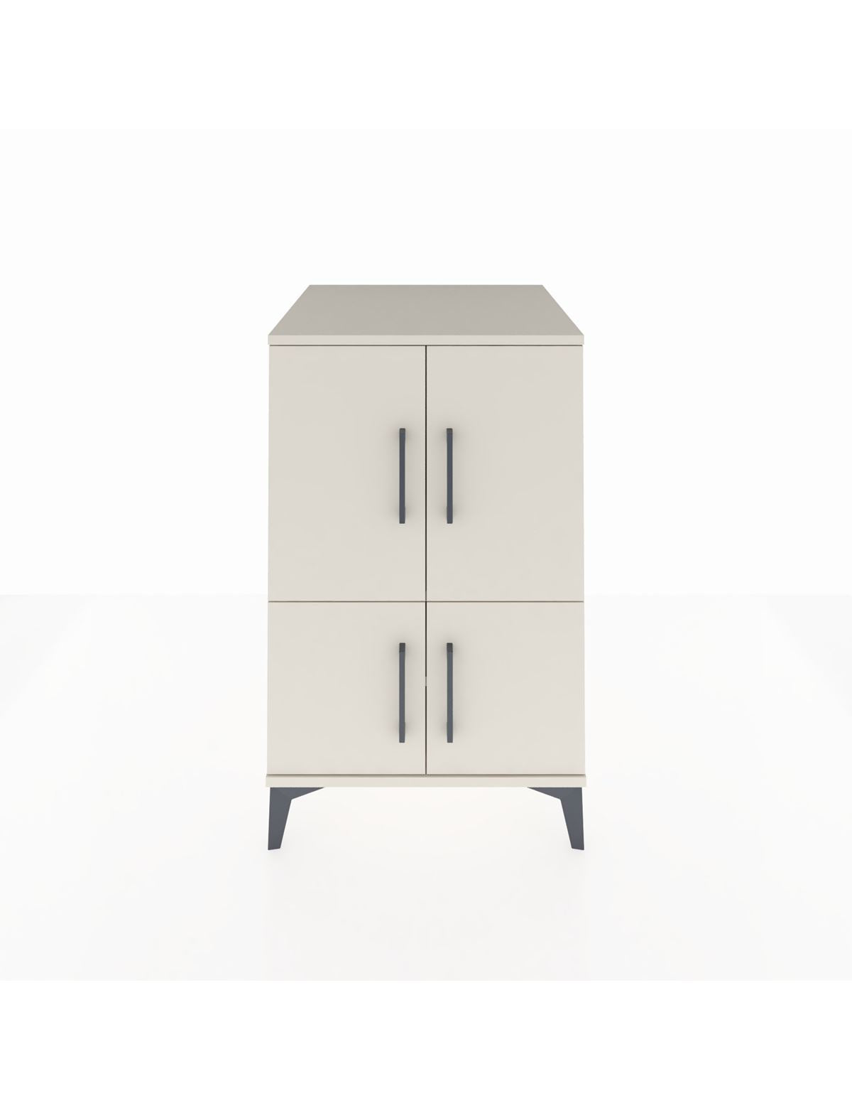 Kronos Komodin 2 Raflı 4 Kapaklı 60x59x96 Aytaşı-Aytaşı