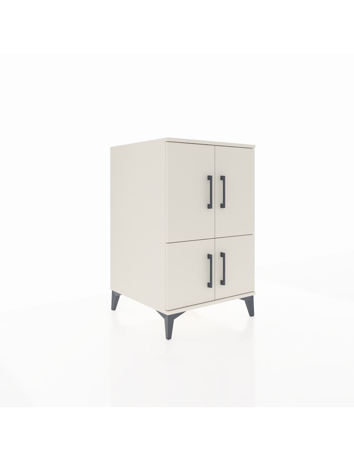 Kronos Komodin 2 Raflı 4 Kapaklı 60x59x96 Aytaşı-Aytaşı