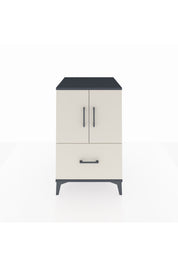 Kronos Komodin 2 Raflı Tek Çekmeceli 2 Kapaklı 60x59x96 Antrasit-Aytaşı