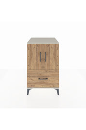 Kronos Komodin 2 Raflı Tek Çekmeceli 2 Kapaklı 60x59x96 Aytaşı-Çam