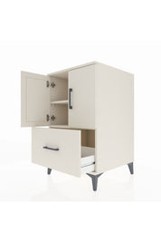 Kronos Komodin 2 Raflı Tek Çekmeceli 2 Kapaklı 60x59x96 Aytaşı-Aytaşı