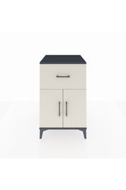 Kronos Komodin Tek Raflı Tek Çekmeceli 2 Kapaklı 60x59x96 Antrasit-Aytaşı