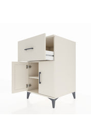 Kronos Komodin Tek Raflı Tek Çekmeceli 2 Kapaklı 60x59x96 Aytaşı-Aytaşı