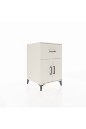 Kronos Komodin Tek Raflı Tek Çekmeceli 2 Kapaklı 60x59x96 Aytaşı-Aytaşı