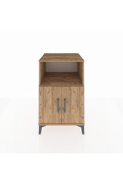 Kronos Komodin 2 Raflı 2 Kapaklı 60x59x96 Çam-Çam