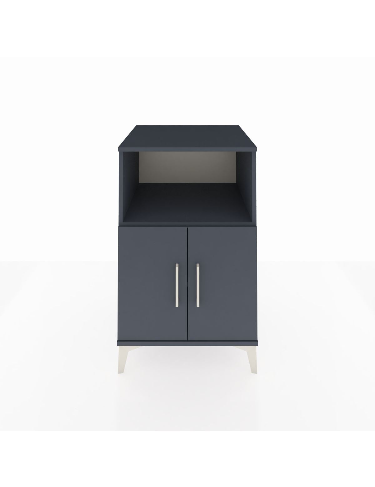 Kronos Komodin 2 Raflı 2 Kapaklı 60x59x96 Antrasit-Antrasit