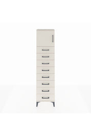 Arges Dolap Tek Raflı 8 Çekmeceli Tek Kapaklı 44x30x182 Aytaşı-Aytaşı