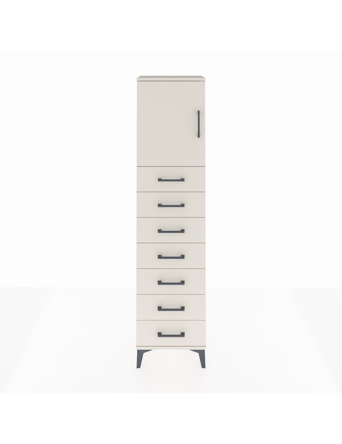 Arges Dolap 2 Raflı 7 Çekmeceli Tek Kapaklı 44x30x182 Aytaşı-Aytaşı