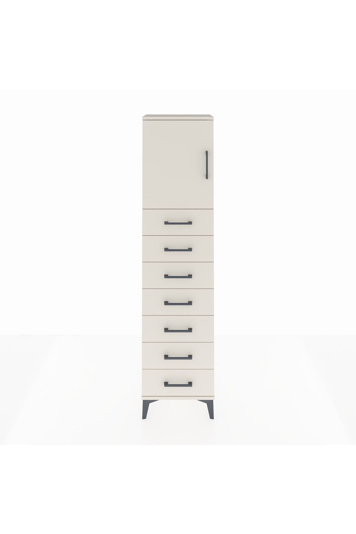 Arges Dolap 2 Raflı 7 Çekmeceli Tek Kapaklı 44x30x182 Aytaşı-Aytaşı