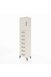 Arges Dolap 2 Raflı 7 Çekmeceli Tek Kapaklı 44x30x182 Aytaşı-Aytaşı