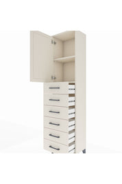 Arges Dolap 2 Raflı 6 Çekmeceli Tek Kapaklı 44x30x182 Aytaşı-Aytaşı