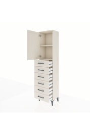 Arges Dolap 2 Raflı 6 Çekmeceli Tek Kapaklı 44x30x182 Aytaşı-Aytaşı