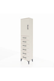 Arges Dolap 2 Raflı 6 Çekmeceli Tek Kapaklı 44x30x182 Aytaşı-Aytaşı