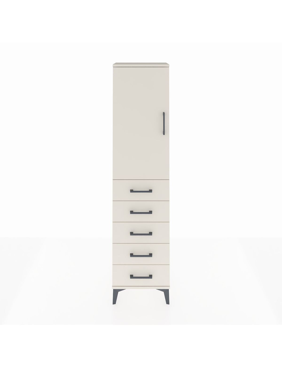 Arges Dolap 2 Raflı 5 Çekmeceli Tek Kapaklı 44x30x182 Aytaşı-Aytaşı